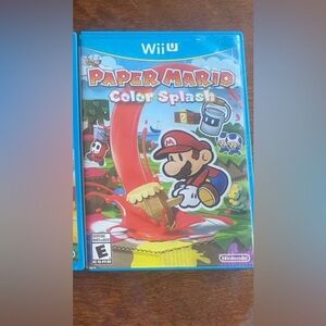 Nintendo Wii U Paper Mario: Color Splash - Blue Case
